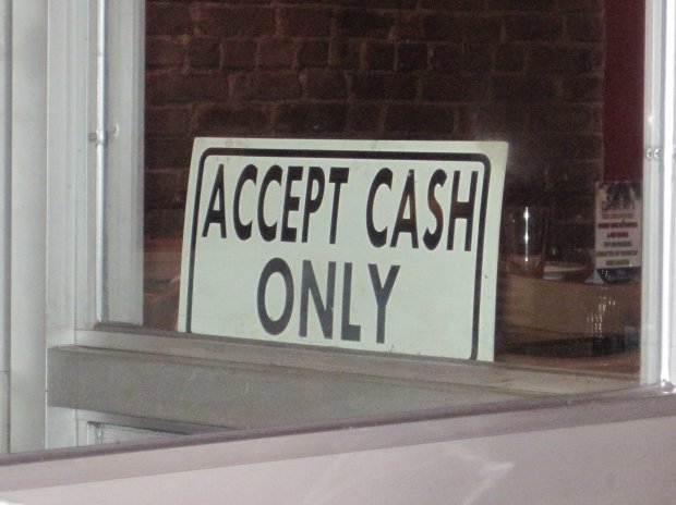 Accept Cash Only